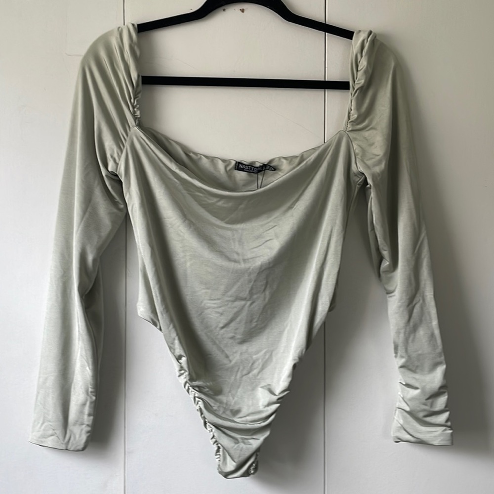 Nastygal Square Neck High Leg Bodysuit